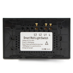 1 Way 2 Gang Crystal Glass Remote Panel Touch LED Light Switch Controller With Remote Control 7 1 Way 2 Gang Crystal Glass Remote Panel Touch LED Light Switch Controller With Remote Control - Image 7