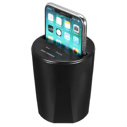 10W Fast Qi Wireless Charger Car Cup Holder USB Output for iPhone X 8 S8 2