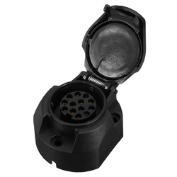 12V 13Pin European Standard Caravan Tow Bar Electrical Trailer Male Plug Plastic Socket 1 12V 13Pin European Standard Caravan Tow Bar Electrical Trailer Male Plug Plastic Socket