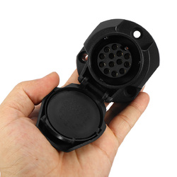 12V 13Pin European Standard Caravan Tow Bar Electrical Trailer Male Plug Plastic Socket 6 12V 13Pin European Standard Caravan Tow Bar Electrical Trailer Male Plug Plastic Socket - Image 6