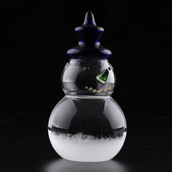 Weather Forecast Barometer Snowman Shape Storm Glass Bottle Desktop Decoration Ornament Gift 3
