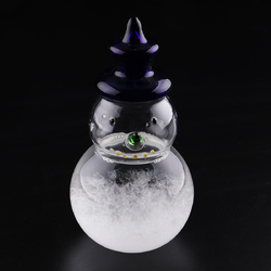 Weather Forecast Barometer Snowman Shape Storm Glass Bottle Desktop Decoration Ornament Gift 4