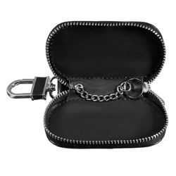 Universal Genuine Leather Car Key Case/Bag Zipper Holder Organizer with Keychain Ring 4 Colors 5 Universal Genuine Leather Car Key Case/Bag Zipper Holder Organizer with Keychain Ring 4 Colors - Image 5