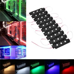 10PCS SMD5050 Waterproof 3LEDs Module Colorful Decorative Strip Light for Home DC12V 1 10PCS SMD5050 Waterproof 3LEDs Module Colorful Decorative Strip Light for Home DC12V