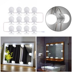 12Pcs Makeup Mirror Vanity LED Light Bulbs LED Gadgets Kit for Dressing Hollywood Super Star 1 12Pcs Makeup Mirror Vanity LED Light Bulbs LED Gadgets Kit for Dressing Hollywood Super Star