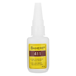 BAIHERE 20g Quick Drying Instant Adhesive Strong Bonding Glue for Silicone Rubber Plastic PVC 2
