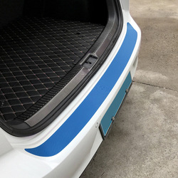 108X7.2cm Carbon Fiber Rear Bumper Car Stickers Protector Trim 7 Colors for VW Golf MK6 GTI R20 2