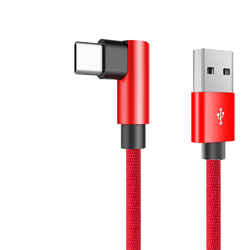 ROCK RCB0602 L Shape USB Type C phone Round Fast Charging Data Cable For Samsung S8 Xiaomi 6 2