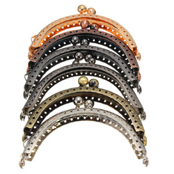 8.5cm x 6.5cm Metal Purse Bag Frame Kiss Clasp Lock Wallet Clip DIY Craft Decorations 1 8.5cm x 6.5cm Metal Purse Bag Frame Kiss Clasp Lock Wallet Clip DIY Craft Decorations