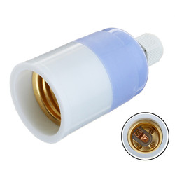 E27 Waterproof Fireproof Plastic Light Socket Lamp Holder Bulb Adapter Base 2
