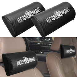 2PCS Black PU Leather Sponge Car Seat Headrest Cushion Neck Pillow Support Protection 6 2PCS Black PU Leather Sponge Car Seat Headrest Cushion Neck Pillow Support Protection - Image 6