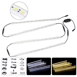 4PCS 50CM 5050SMD Waterproof LED Rigid Strip HardLight Connector Combo Kit for Outdoor Indoor DC12V 1 4PCS 50CM 5050SMD Waterproof LED Rigid Strip HardLight Connector Combo Kit for Outdoor Indoor DC12V