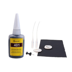 BAIHERE 401 Black Instant Glue Super Strong Shoes Repairing Adhesives Heat Resistant 20g 2