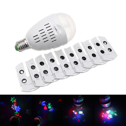 ARILUX?® 3W E27 RGBW 10 Patterns Projector LED Stage Light Bulb for Christmas Party Bar AC110-240V 1