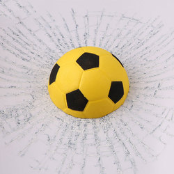Creative Waterproof PVC 3D Car Window Stickers Tennis Ball Hits Car Body Decal 3
