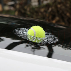 Creative Waterproof PVC 3D Car Window Stickers Tennis Ball Hits Car Body Decal 7