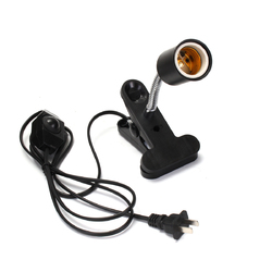 10CM E27 Flexible Bulb Adapter Lampholder Socket with Clip Dimming Switch EU US Plug for Pet Light 2