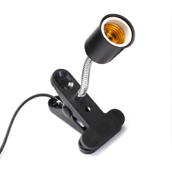 10CM E27 Flexible Bulb Adapter Lampholder Socket with Clip Dimming Switch EU US Plug for Pet Light 3