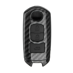 ABS Carbon Fiber Remote Smart Car Key Case/Bag Cover Fob Shell for Mazda 3/5/6/CX3/CX5 2 ABS Carbon Fiber Remote Smart Car Key Case/Bag Cover Fob Shell for Mazda 3/5/6/CX3/CX5 - Image 2