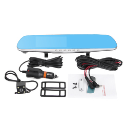 4.3 Inch 1080P HD Car DVR Dash Cam Dual Lens Rear Mirror Recorder Backup Cam 5 4.3 Inch 1080P HD Car DVR Dash Cam Dual Lens Rear Mirror Recorder Backup Cam - Image 5