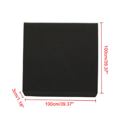 100x100x3cm Black Aquarium Biochemical Filter Foam Cotton Sponge Fish Tank Pond 4 100x100x3cm Black Aquarium Biochemical Filter Foam Cotton Sponge Fish Tank Pond - Image 4