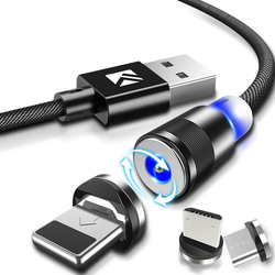 FLOVEME Type C LED Magnetic Braided Fast Charging Data Cable 1m For Oneplus 6 5t Xiaomi Mi8 Mi A1 S9 6 FLOVEME Type C LED Magnetic Braided Fast Charging Data Cable 1m For Oneplus 6 5t Xiaomi Mi8 Mi A1 S9 - Image 6