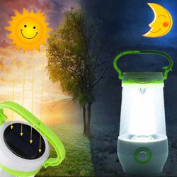 8W Rechargeable Portable Emergency Light Stepless Dimmable Solar Light LED Camping Light AC110-240V 2