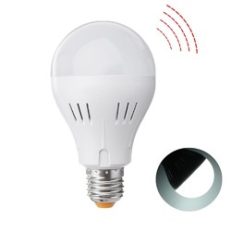 E27 A60 5W 320LM Pure White Natural White Microwave Radar Sensor Emergency LED Light Bulb AC85-265V