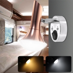 Angle Adjustable LED Reading Light Wall Lamp Spot Light Book Light White/Warm White 2 Angle Adjustable LED Reading Light Wall Lamp Spot Light Book Light White/Warm White - Image 2