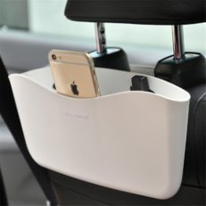 Multi-functional Bosoner Car Seat Crevice Storage Box Trash Rubbish Garbage Can Case Holder Plastic