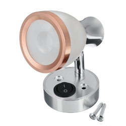 12V 3W LED Interior Frosted Glass LED Mini Spot Light Reading Night Lamp for Caravan Cabinet 3 12V 3W LED Interior Frosted Glass LED Mini Spot Light Reading Night Lamp for Caravan Cabinet - Image 3