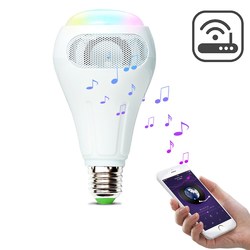 ARILUX?&reg; E27 12W RGB+W+WW Smart WiFi APP Control LED Light Bulb Speaker Work With Alexa AC110-240V 1