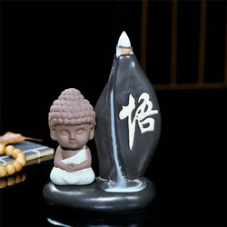 Buddha Backflow Incense Cone Coil Burner Holder Buddhist Monk Zazen Fragrant Smoke Backflow Censer 7 Buddha Backflow Incense Cone Coil Burner Holder Buddhist Monk Zazen Fragrant Smoke Backflow Censer - Image 7