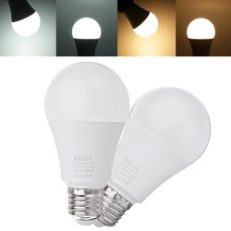 ARILUX?® E27 A60 9W 620LM Warm White Pure White Dusk to Dawn LED Sensor Globe Light Bulb AC100-240V