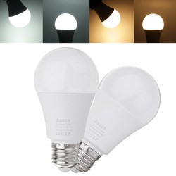ARILUX?® E27 A60 9W 620LM Warm White Pure White Dusk to Dawn LED Sensor Globe Light Bulb AC100-240V 1