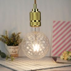 E27 4W G125 Gold Clear Pineapple Non-Dimmable Warm White Edison Retro LED Light Bulb AC220-240V