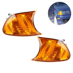 Front Parking Side Corner Light Cover Amber Shell Left/Right for BMW E46 3 Series M3 1