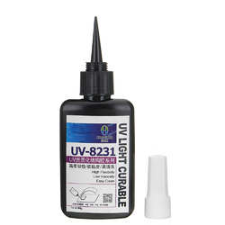 100ml UV Light Cure Glue Strong Bonding UV Light Cure Adhesive For Crystal Glass 7