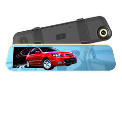 4.3 Inch 1080P Full HD Touch Screen G-sensor Rearview Mirror Car Camera DVR 140 Degree Wide Angle 2