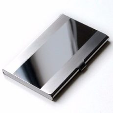 Men Business Bank Stainless Credit ID Card Case Holder Box Book Wallet Folder Dispencer Pocket