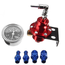 Universal Adjustable Car Fuel Hose Auto Pressure Regulator With 160PSI Oil Gauge Kit 5 Universal Adjustable Car Fuel Hose Auto Pressure Regulator With 160PSI Oil Gauge Kit - Image 5