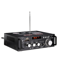 HIFI 220V 12V CH2.0 Home Car Amplifier bluetooth Signal to Noise Ratio 90BP With Remote Control 2