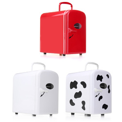 45W 4L White Red Milk Cow Mini Portable Cooler Warmer Car Refrigerator 2