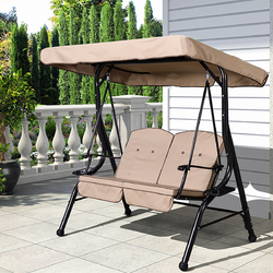 Outdoor 3 Seater Garden Swing Chair Replacement Canopy Spare Fabric Waterproof Cover 5