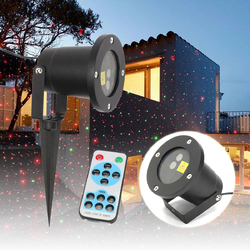 Christmas Star Projector Stage Light Waterproof R&G Laser LED Remote Control Outdoor Landscape Lamp Christmas Decorations Clearance Christmas Ligh 1
