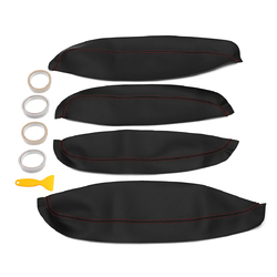 4Pcs PU Leather Car Door Arm Rest Surface Covers Trim Cushion for Nissan QASHQAI J10 2007-15 3 4Pcs PU Leather Car Door Arm Rest Surface Covers Trim Cushion for Nissan QASHQAI J10 2007-15 - Image 3
