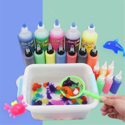 ECAI 10PCS 60ML DIY Magice Water Elf Animals Toy Water Absorption Swell Toy Slime Clay With Mould Box Packing 1