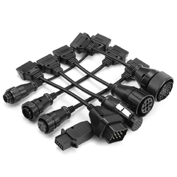 8pcs OBD2 OBDII Full Set Diagnostic Tool Adapter Truck Cables for AUTOCOM CDP 3