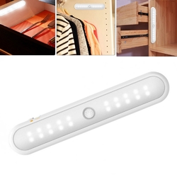 Battery Powered Wireless 20 LED Human Infrared Induction Magnetic Cabinet Light for Closet Stair 1