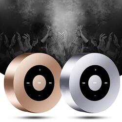 Minimal Metallic Bluetooth Speaker and MP3 Player - Color: Silver 2